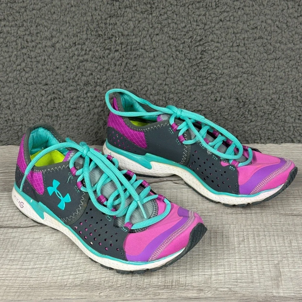 Under Armour Shoes Womens US 7 Black Pink Micro G Mantis Running Sneakers Active